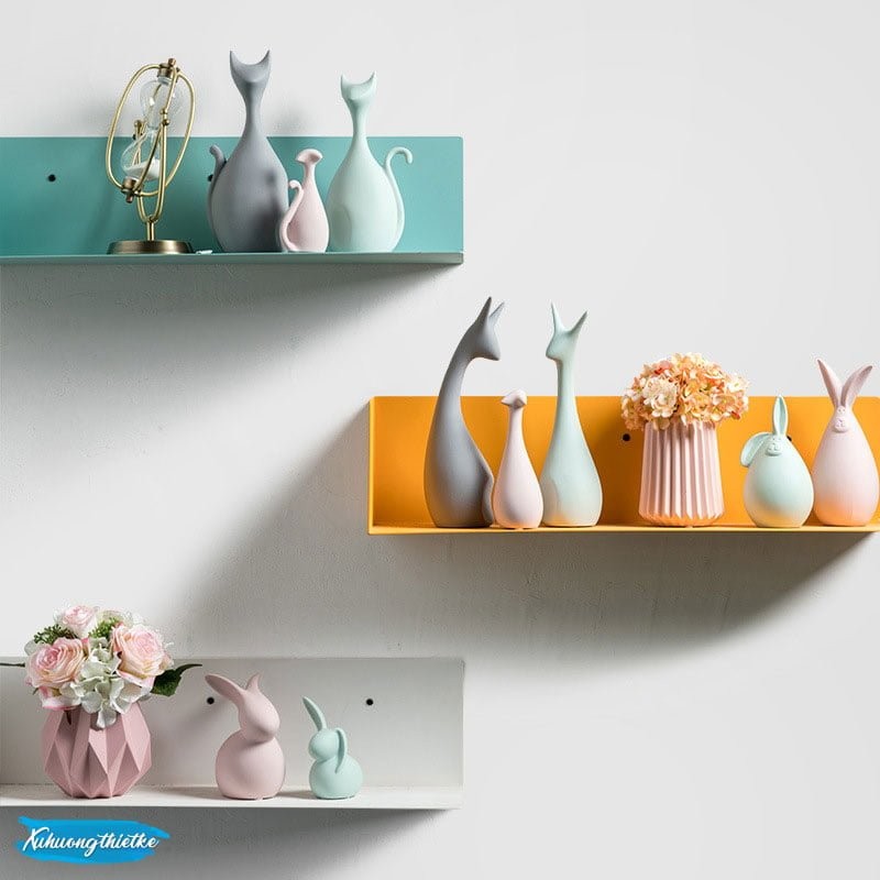 Tượng trang trí pastel Deers mang lại vẻ đẹp ngọt ngào cho không gian