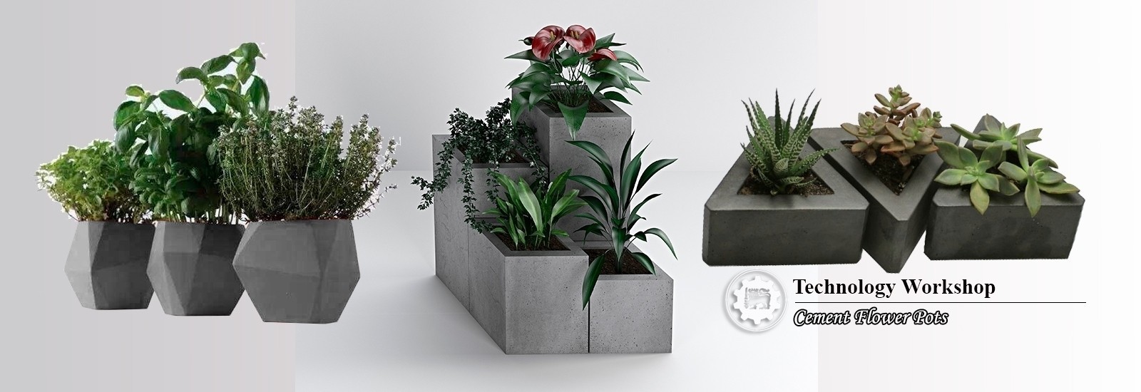 Chậu cây composite