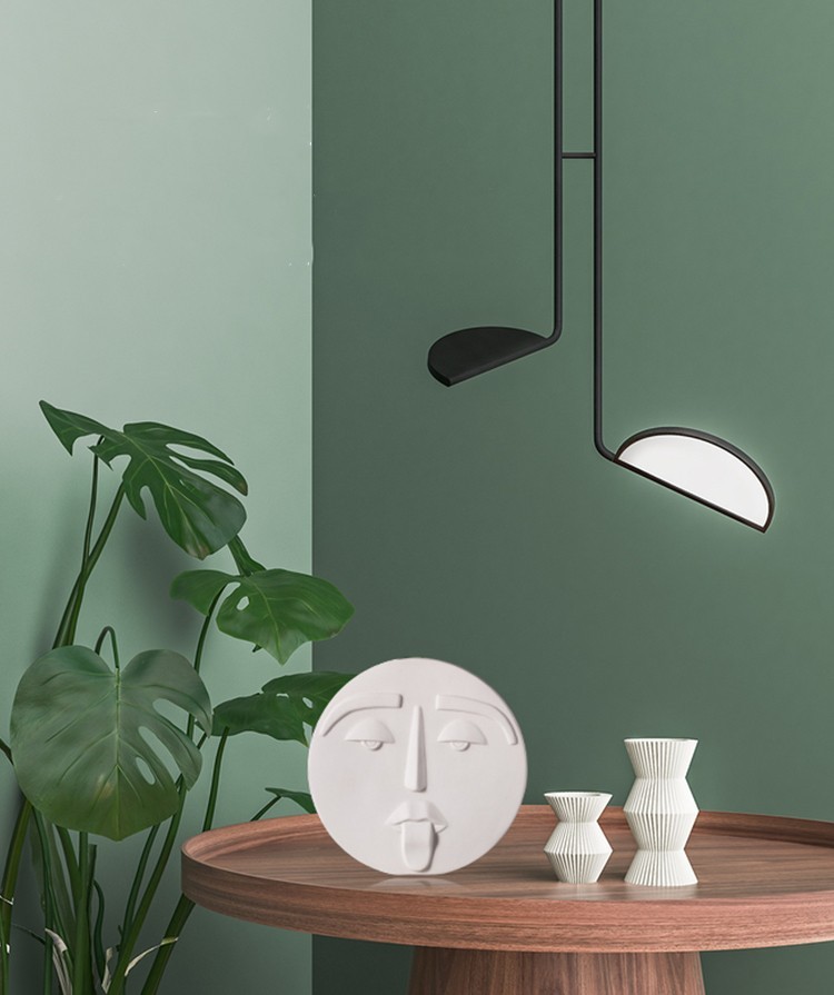Bình gốm cắm hoa Geometric nghệ thuật