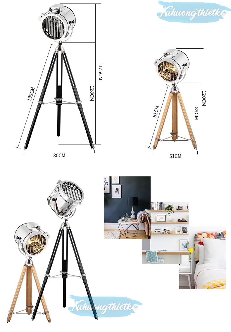 Kích thước đèn cây đứng Horus Lighting