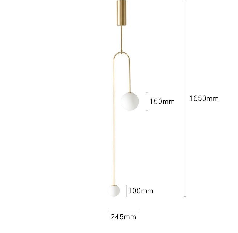 Kích thước mẫu đèn thả trần Balance