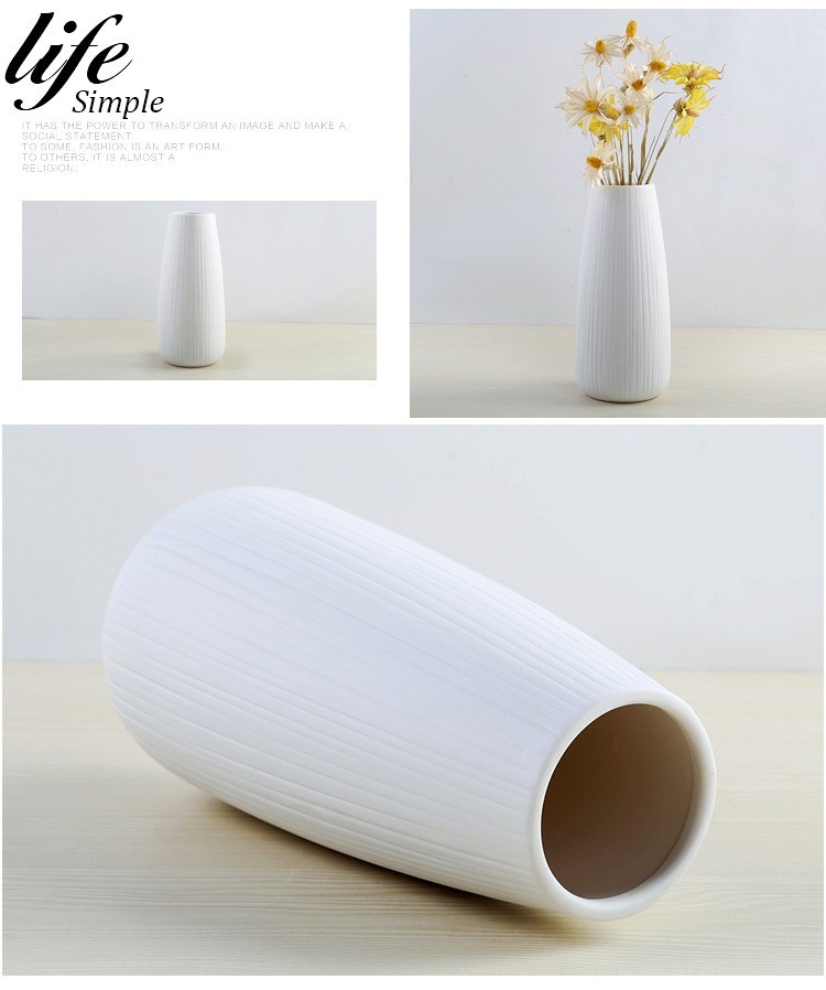 Kích thước bộ bình cắm hoa gốm sứ Simple Life