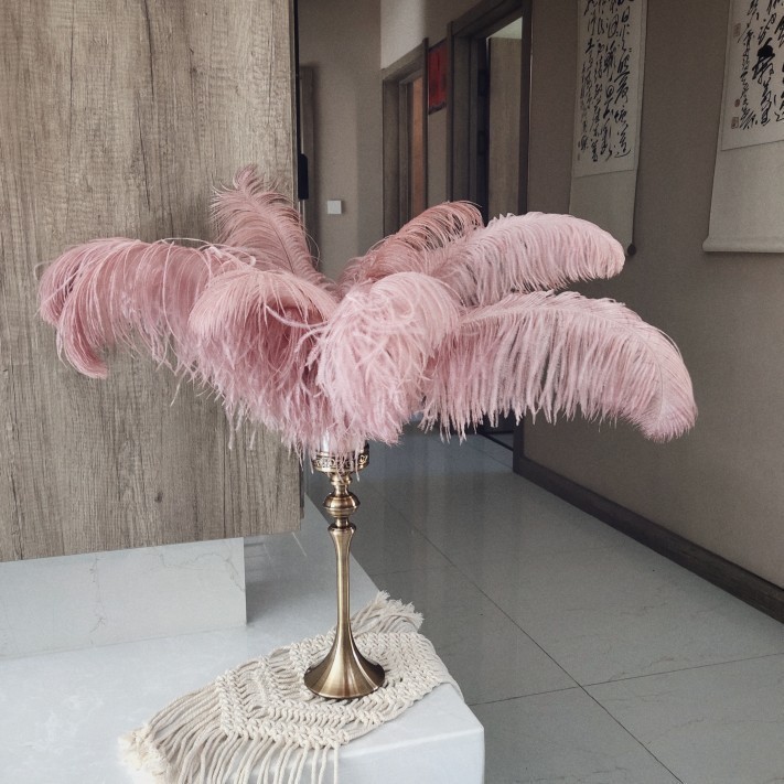 Bình lông vũ trang trí phong cách cổ điển ngọt ngào