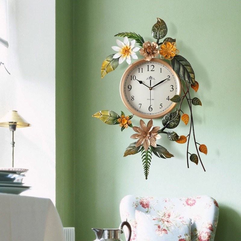 Đồng hồ treo tường nghệ thuật Tropical Flower mẫu A