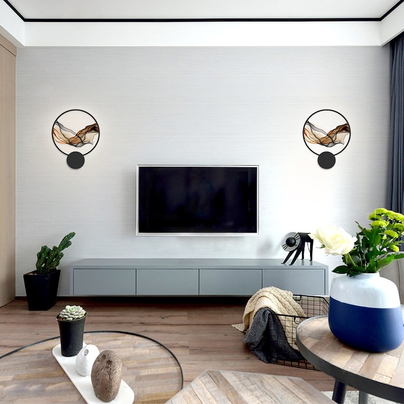 Đèn treo tường Colorful Wave trang trí phòng khách