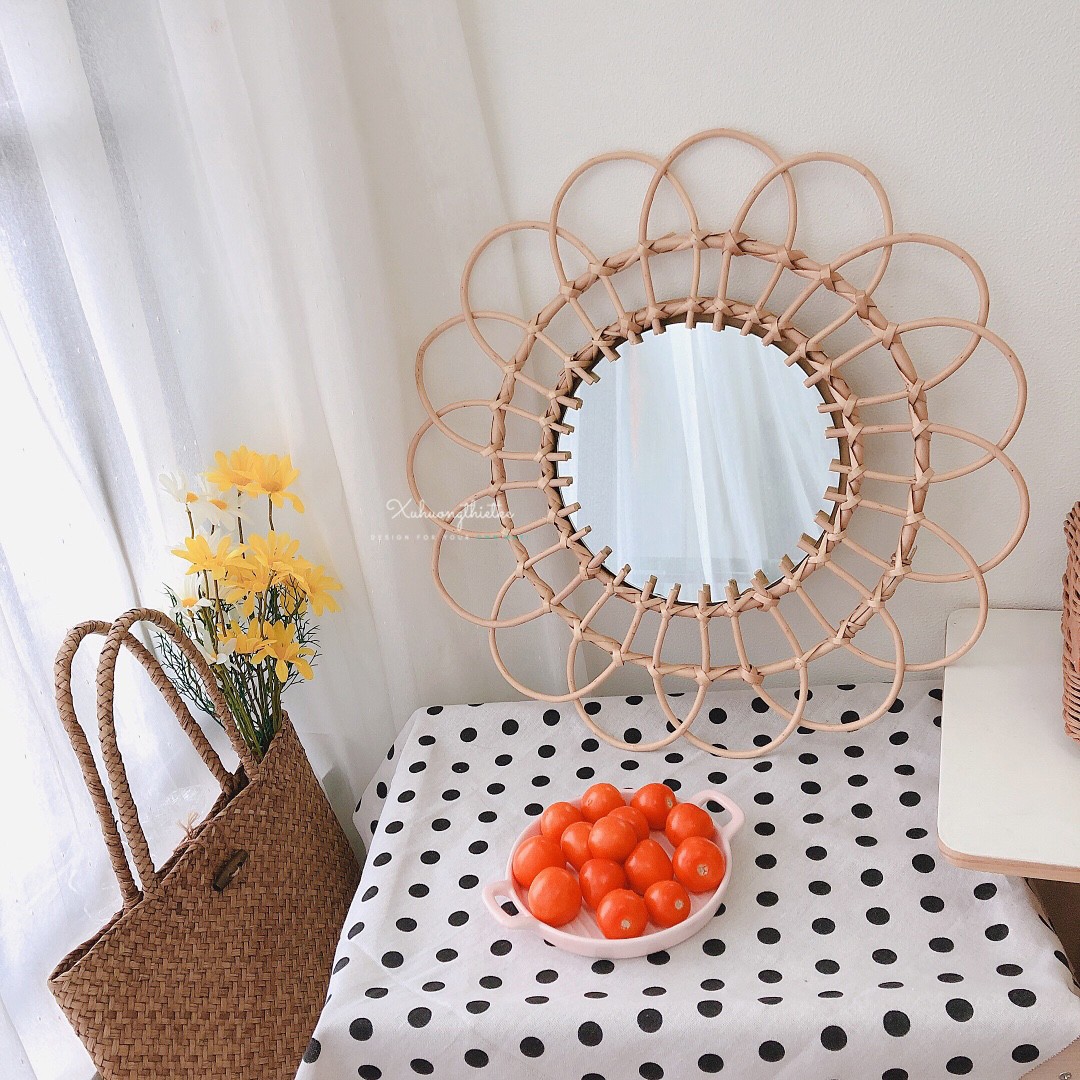 Gương mây treo tường hình hoa hướng dương