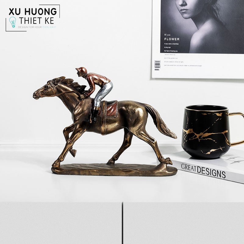 Tượng ngựa Talort decor tô điểm không gian nhà thêm nghệ thuật