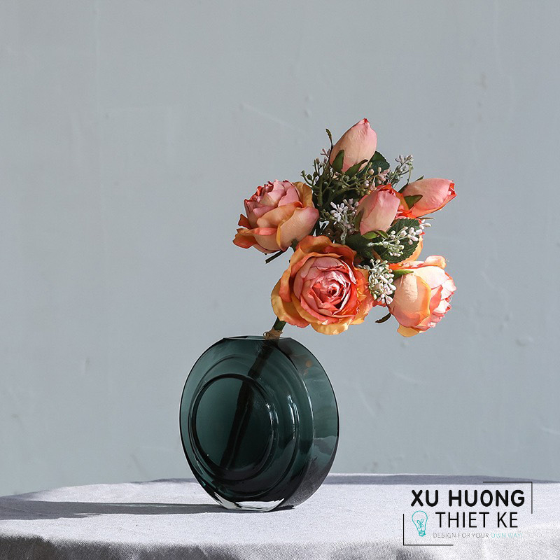 Bình hoa thủy tinh trong suốt Jessamyn