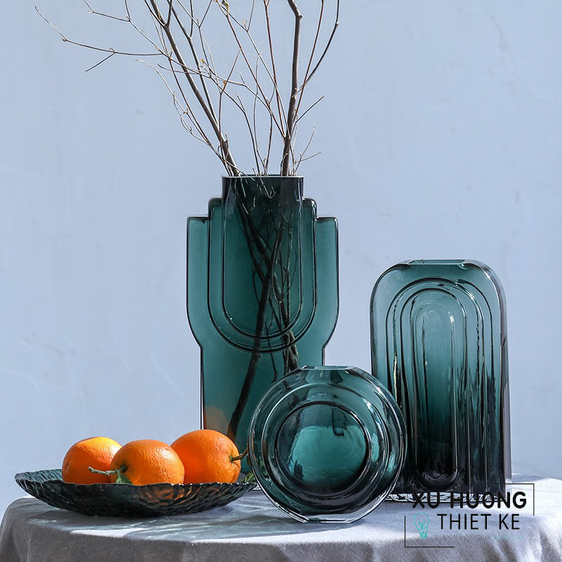 Bình hoa thủy tinh trong suốt Jessamyn