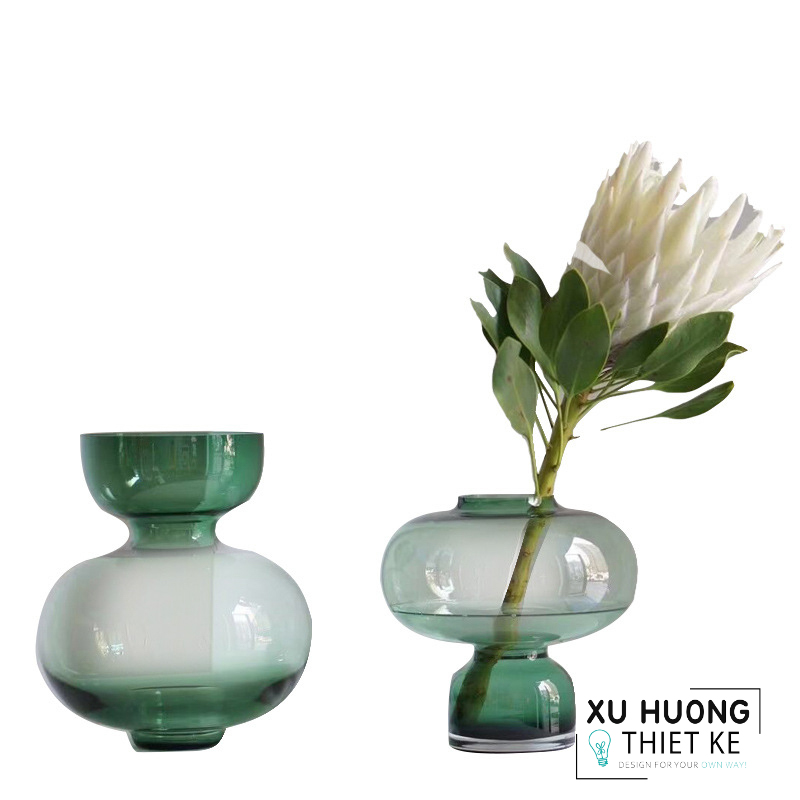 Bình thủy tinh cắm hoa trụ tròn Cachet