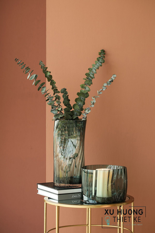 Lọ hoa thủy tinh cắm hoa hình thoi Chantel