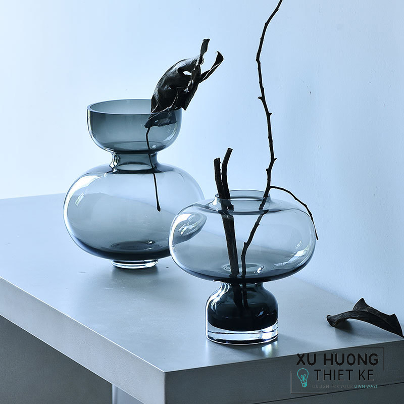 Bình thủy tinh cắm hoa trụ tròn Cachet