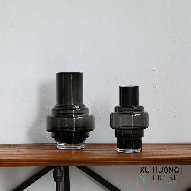 Lọ hoa thủy tinh cắm hoa trang trí Karoly