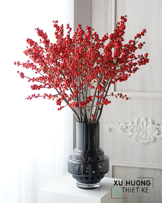 Lọ hoa thủy tinh cắm hoa trang trí Karoly