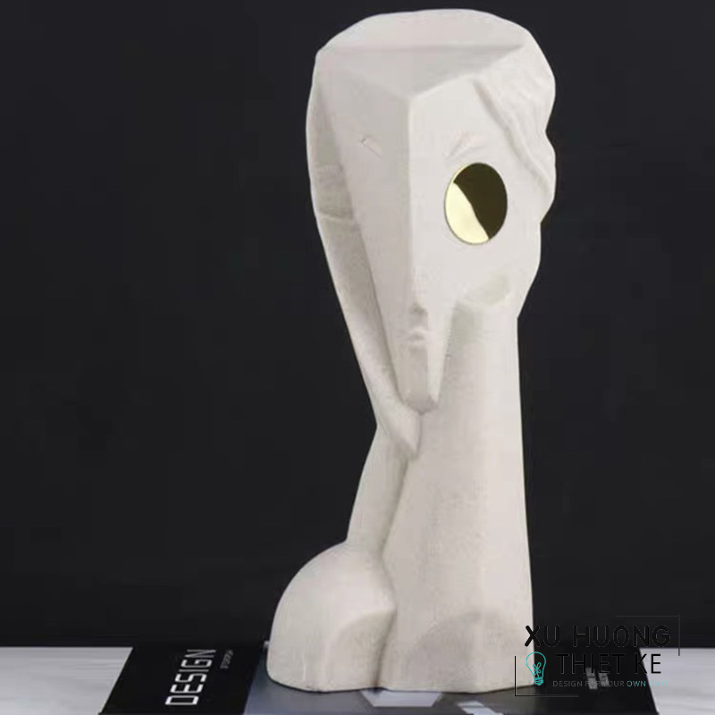 Tượng trang trí người phụ nữ 1 mắt Milan Bắc Âu