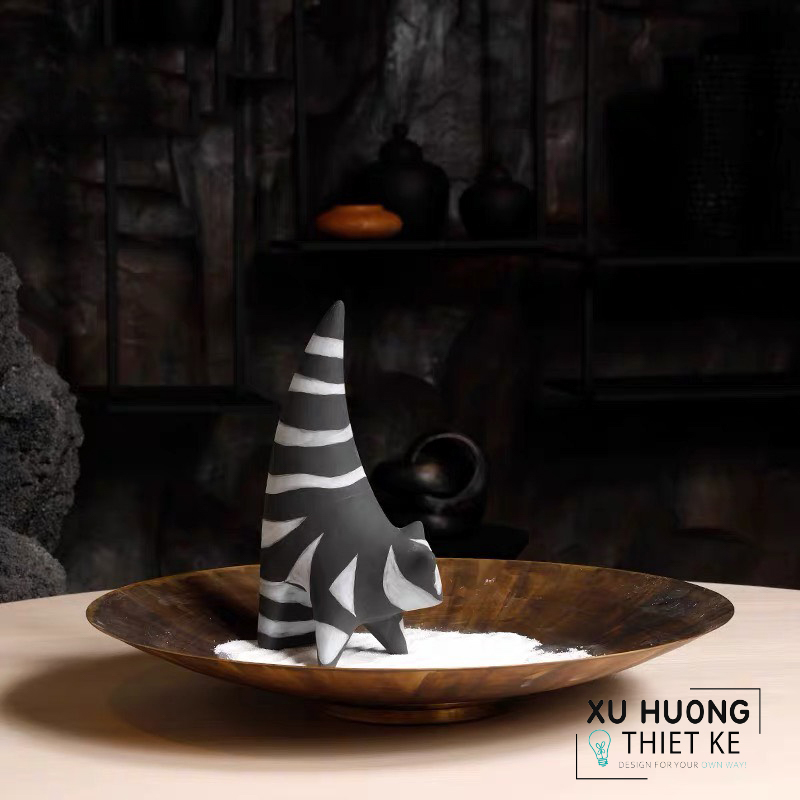 Tượng trang trí mèo Krat hiện đại