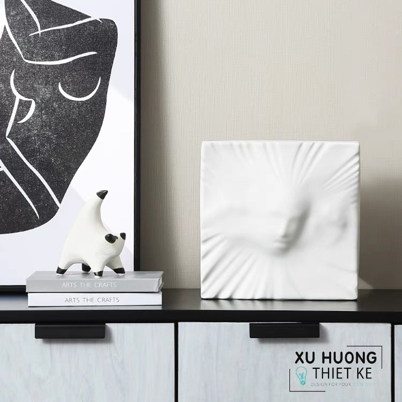 Tượng trang trí mèo Krat hiện đại