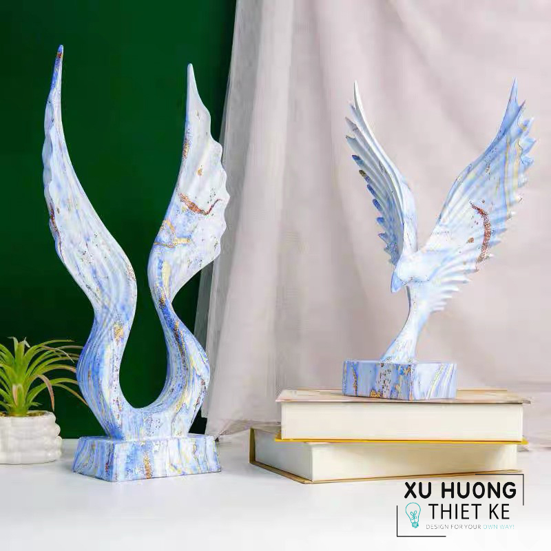 Tượng trang trí Chim Ưng đôi cánh Basic