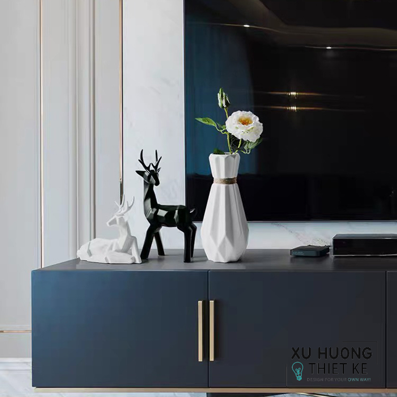 Tượng trang trí Hươu Gốm Sứ