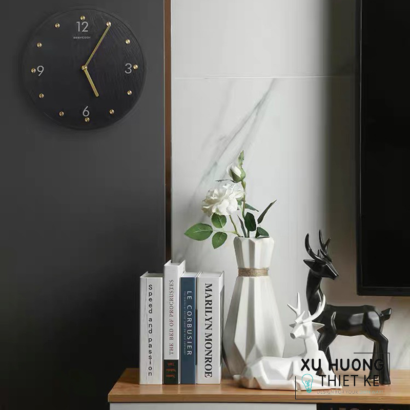 Tượng trang trí Hươu Gốm Sứ