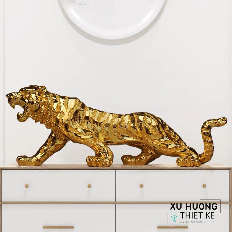 Tượng hổ mạ vàng phong thủy Dietrich