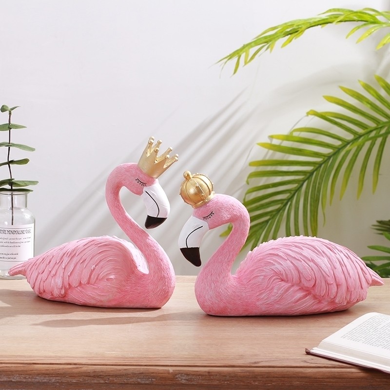 Tượng trang trí chim hồng hạc Flamingo