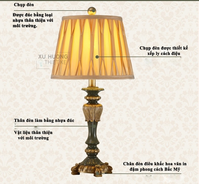 Đèn ngủ Hypenol hoàng gia