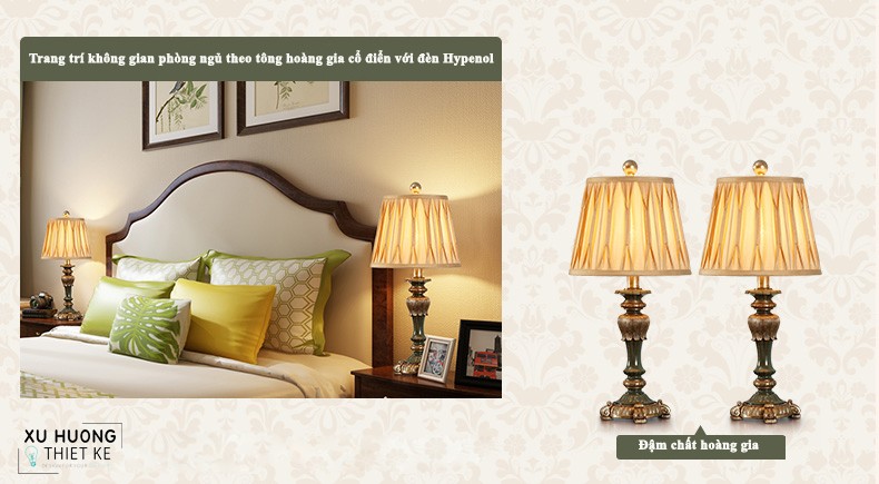 Đèn ngủ Hypenol hoàng gia