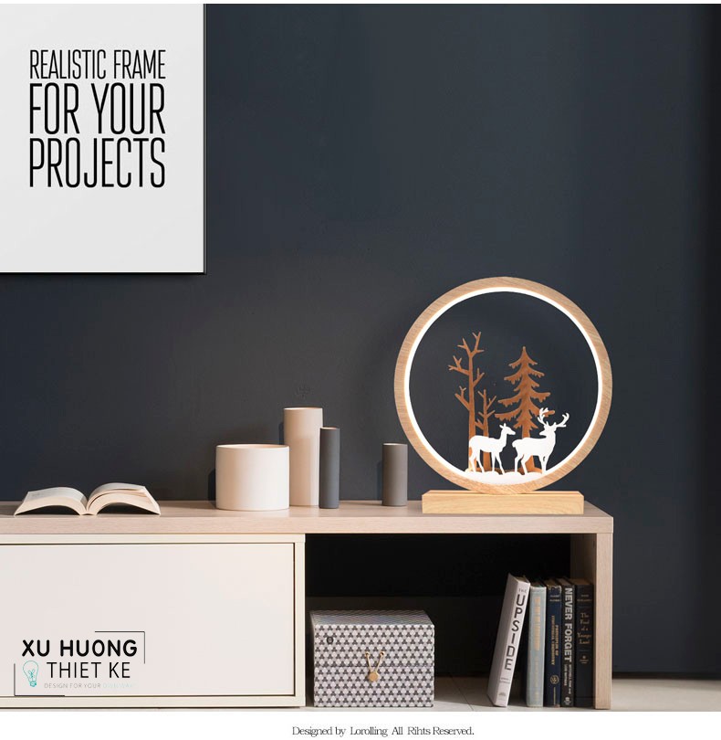 Đèn Tinama điêu khắc nghệ thuật hình hươu