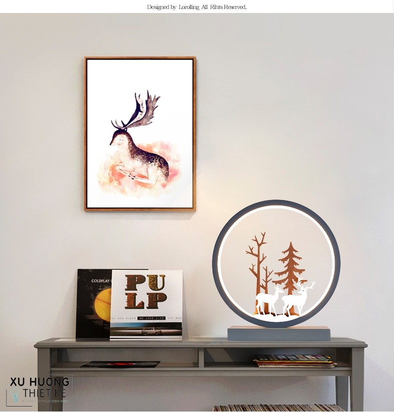 Đèn Tinama điêu khắc nghệ thuật hình hươu