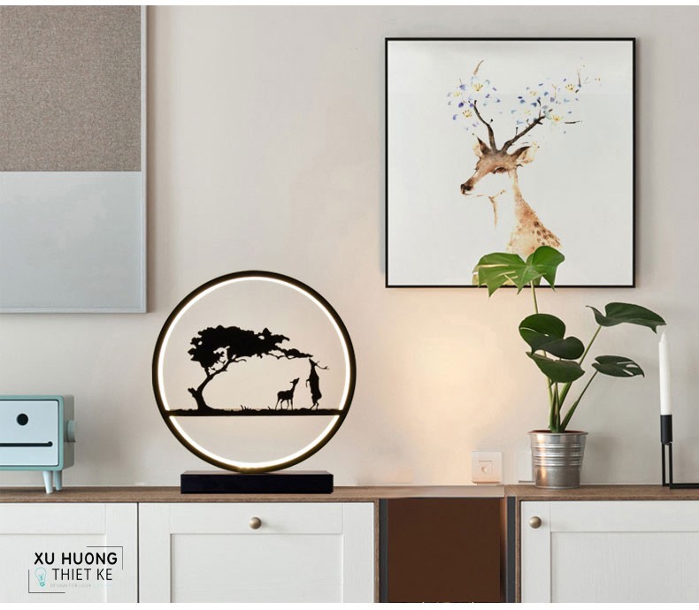 Đèn Tinama điêu khắc nghệ thuật hình hươu