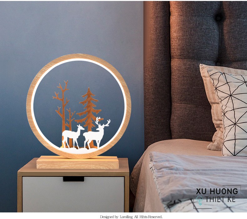 Đèn Tinama điêu khắc nghệ thuật hình hươu
