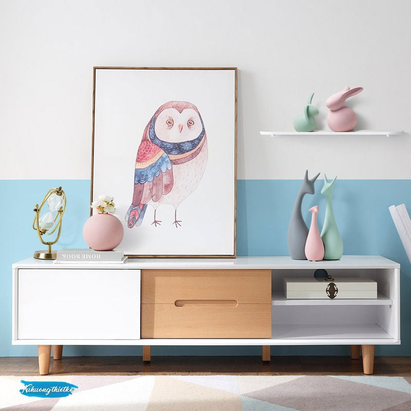 Tượng trang trí Pastel Deers (Bộ)