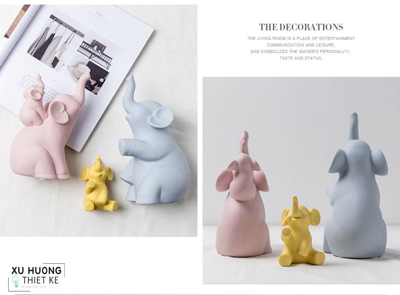 Tượng trang trí Hymalai Elephants