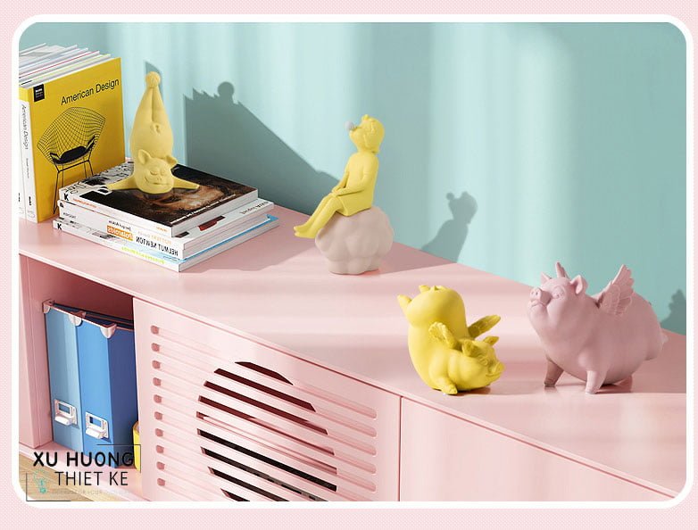 Tượng trang trí 4 chú heo Funny Pigs