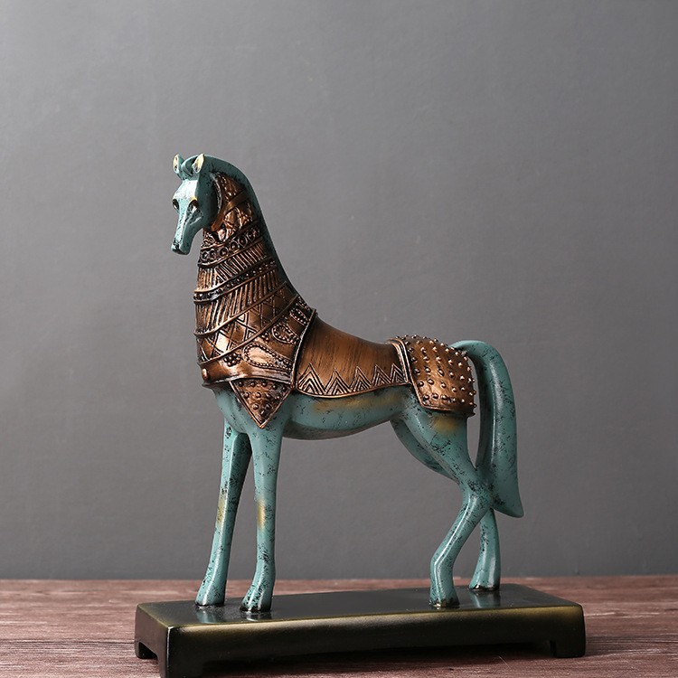 Tượng chiến mã Greek Horse (nâu)