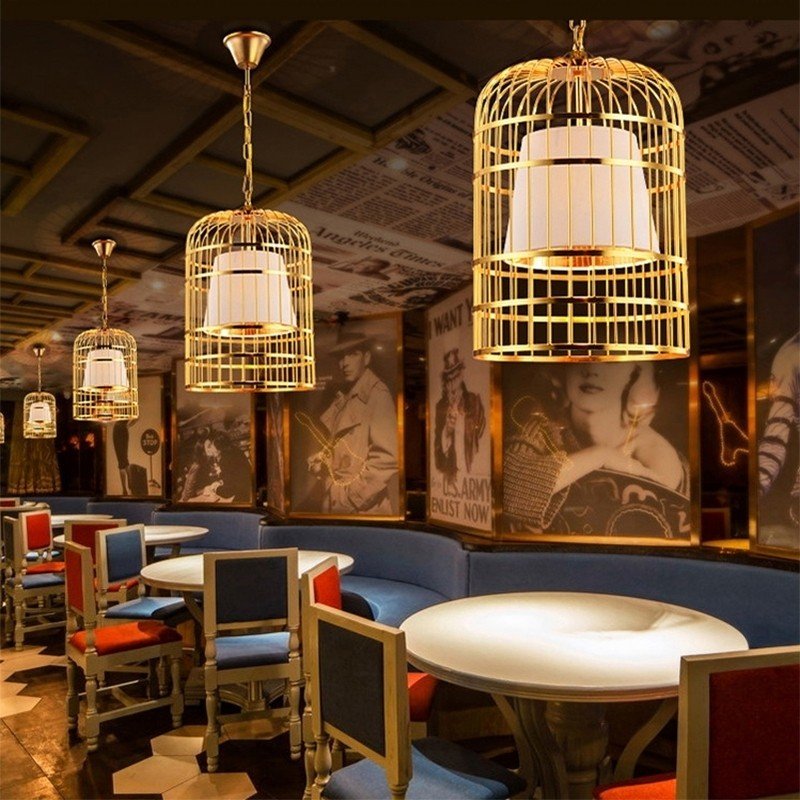 Đèn thả sắt trang trí nghệ thuật Bird Cage