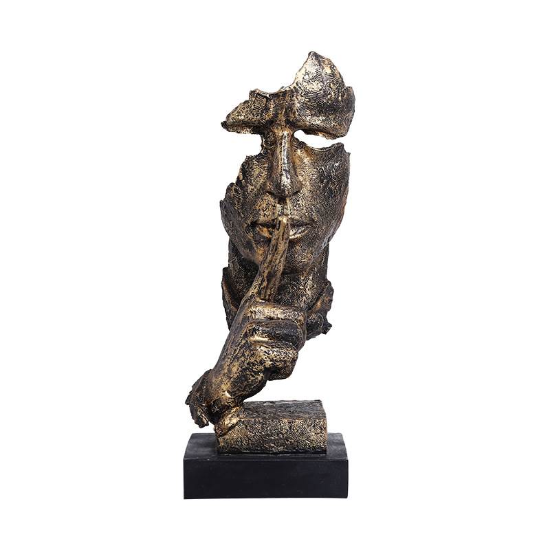 Tượng trang trí im lặng là vàng