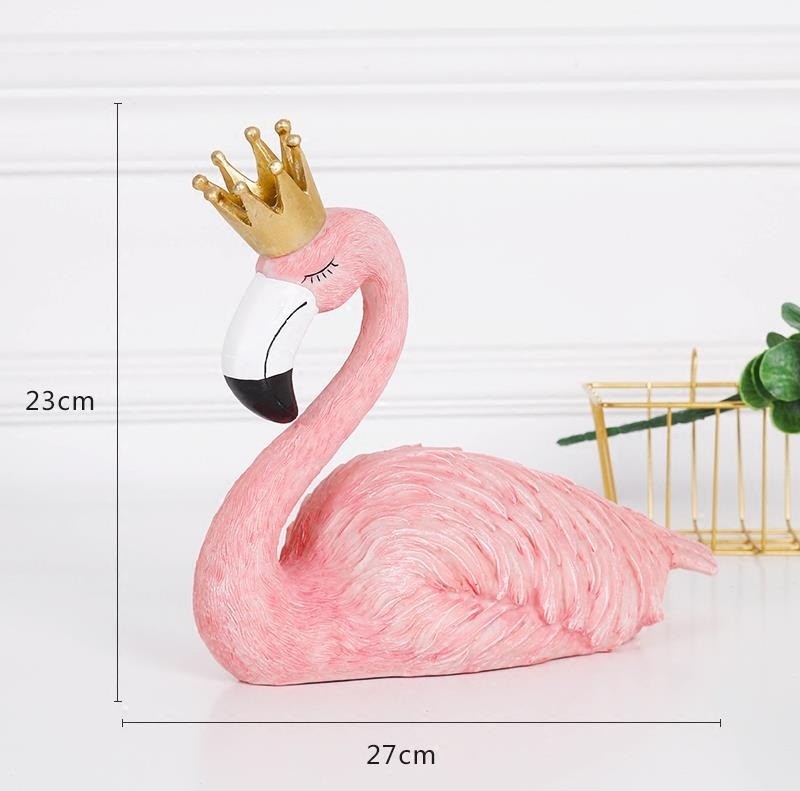 Tượng trang trí chim hồng hạc Flamingo