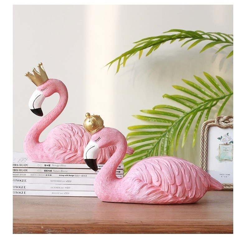 Tượng trang trí chim hồng hạc Flamingo