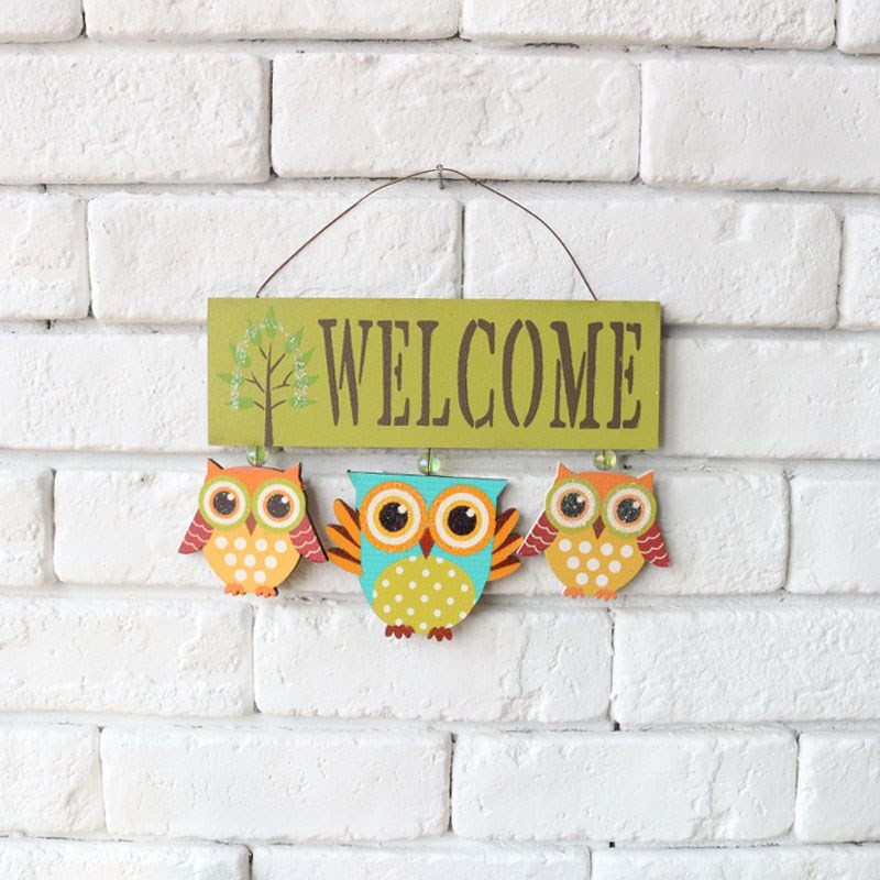 Bảng gỗ treo cửa phòng phong cách Zakka