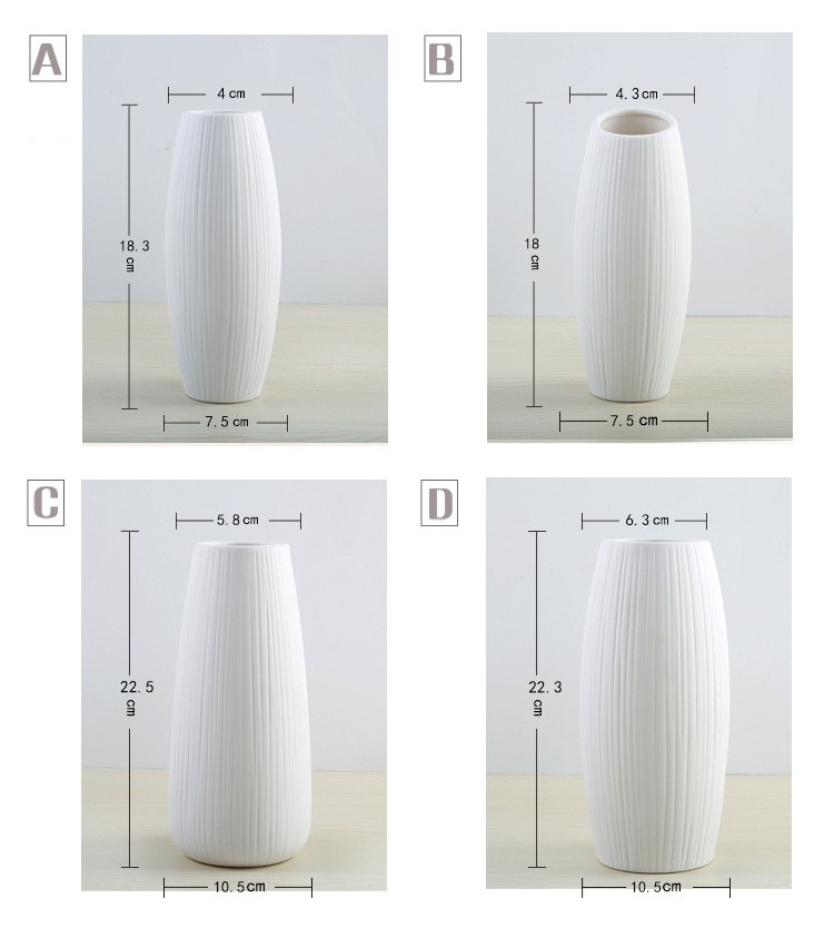 Bộ bình cắm hoa gốm sứ Simple Life