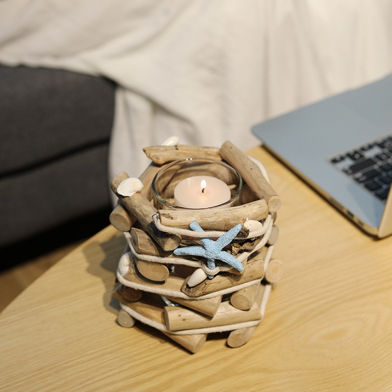 Chậu cây, hoa gỗ để bàn sao biển