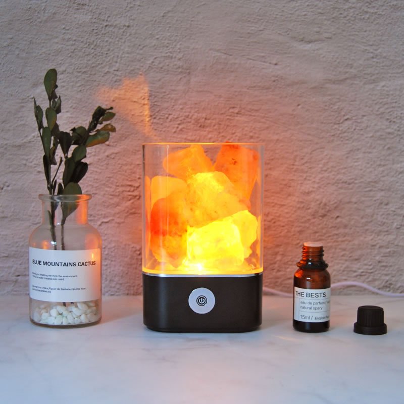 Đèn hồng ngoại đá muối tinh dầu Himalaya