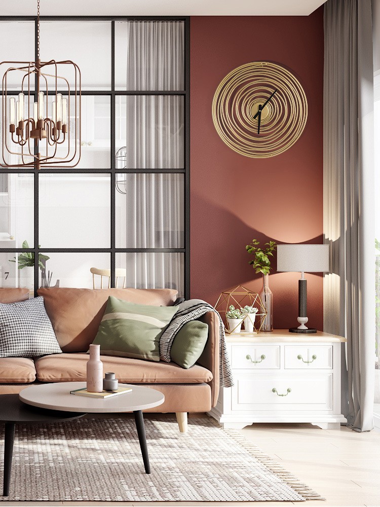 Đồng hồ treo tường nghệ thuật Circle Misty