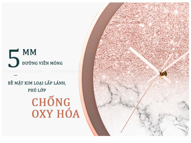 Đồng hồ treo tường Marbel Sparkling