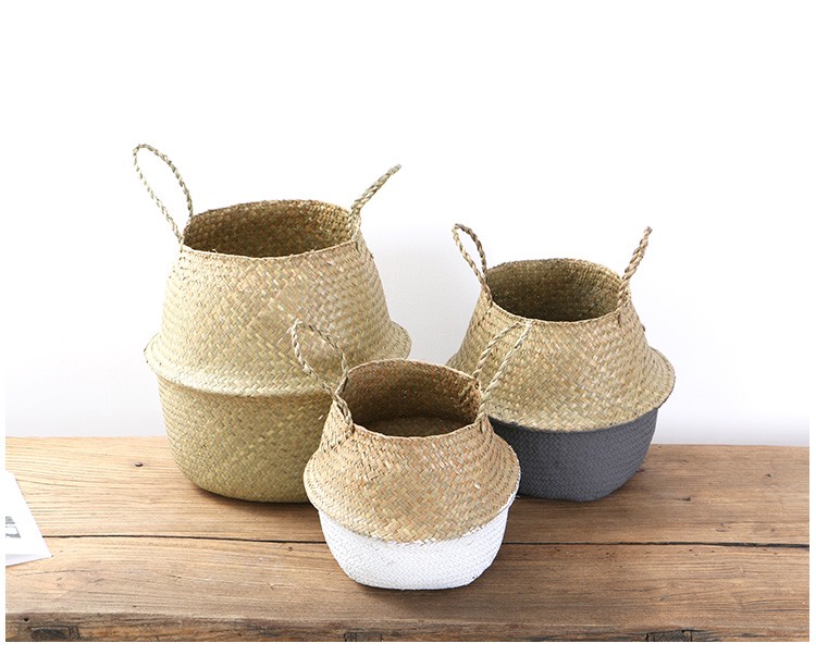 Giỏ cói trồng cây