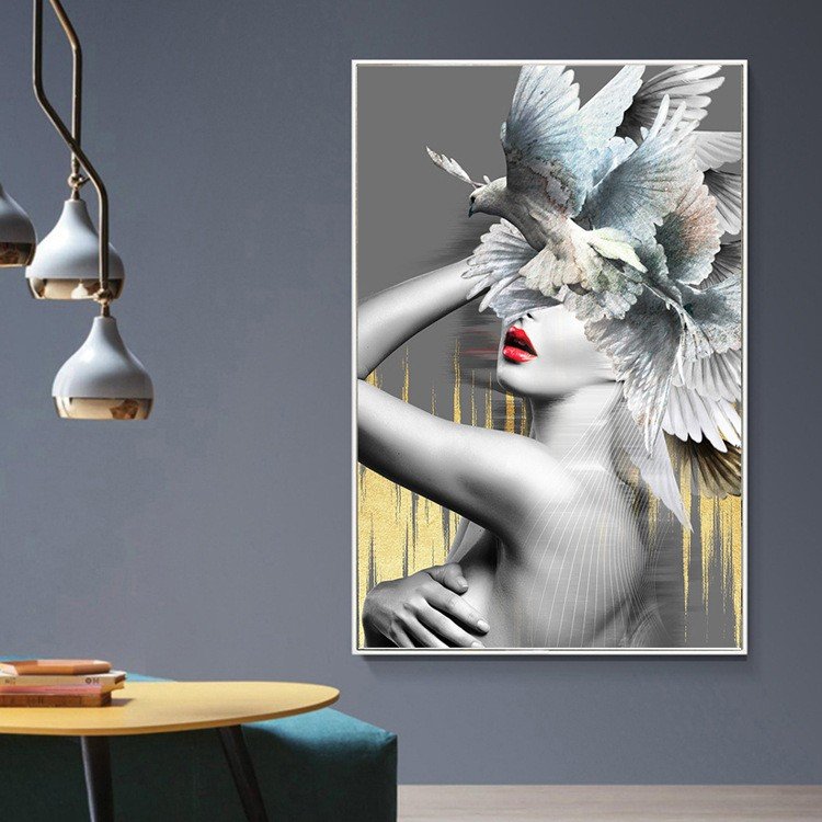 Tranh khỏa thân nghệ thuật Red Kiss