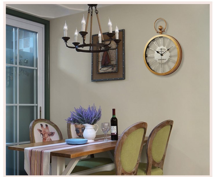 Đồng hồ đèn led treo tường Retro Old Style