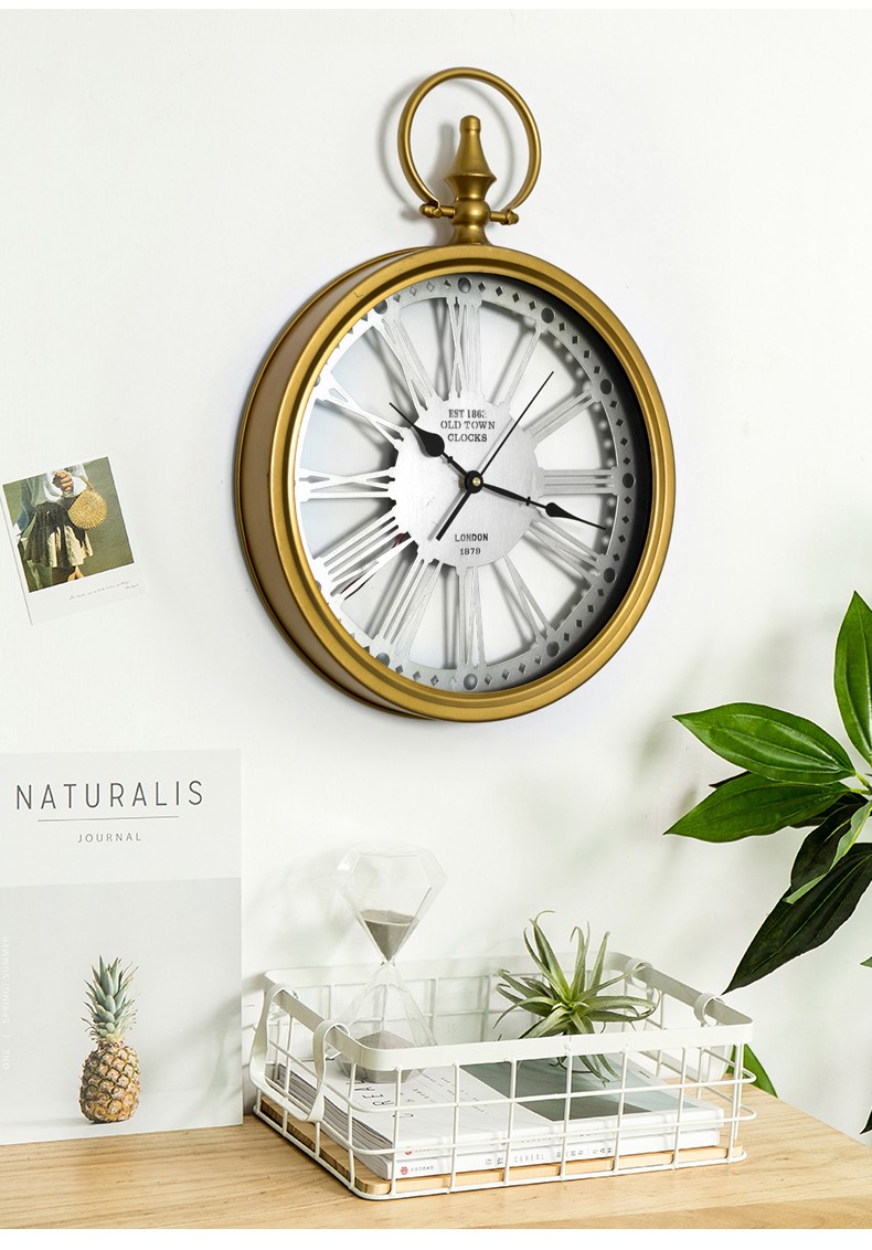 Đồng hồ đèn led treo tường Retro Old Style